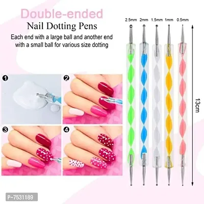 5pc Nail Art Dotting Pens - - Dala